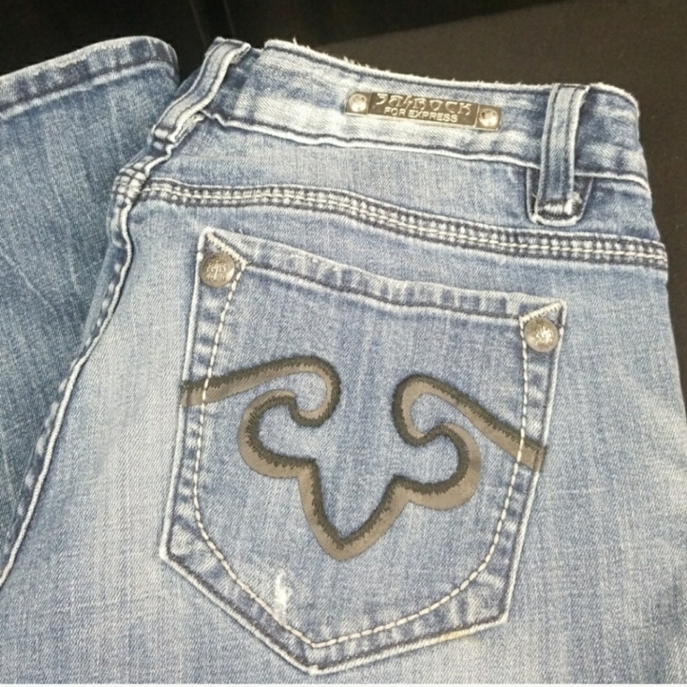 ReRock by Express distressed boot cut jeans - Picture 2 of 5